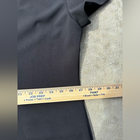 Tommy Hilfiger Classic Scuba Crepe Two Pocket Shift Dress Cap Sleeve Black - Picture 7 of 8